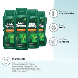Gel douche Irish Spring Original pour hommes - 18 Fl Oz (lot de 4) - Product Image 2