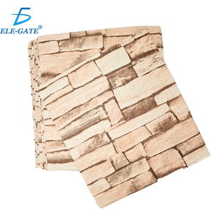 Lot de 10 panneaux muraux autocollants en mousse XPE 3538,5 cm avec motifs texturés rustiques pour usage domestique - Product Image 1