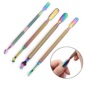 Empujador de Cutículas Profesional de Doble Punta de Acero Inoxidable de Alta Calidad, Herramienta de Manicura - Product Image 4