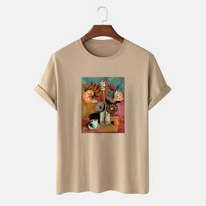 100% coton séchage rapide de haute qualité conception personnalisée impression Logo OEM services surdimensionné conception personnalisée graphique unisexe t-Shirt - Product Image 4