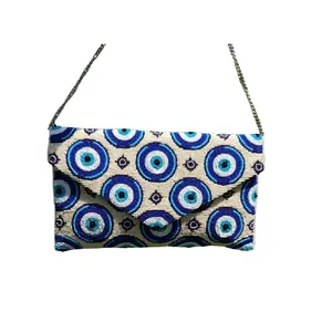 Designer beaded Evil Eye handbag ladies purse Beaded Clutch Bag Handbag at Wholesale Price from India