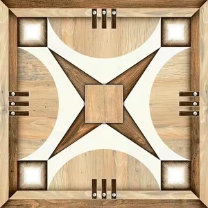 Tablón de madera vitrificado esmaltado Digital de alto brillo de 400x400mm, efecto de aspecto, suelos de porcelana, baldosas de madera, baldosas de cerámica de 40x40cm - Product Image 2