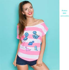 60 parches bordados de estilos surtidos aleatorios, colores vivos brillantes, apliques de parche para coser/planchar para ropa, vestido, - Product Image 4