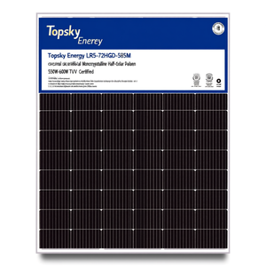 Panel Solar Monocristalino Bifacial de Media Celda Topsky Energy LR5-72HGD-585M 550W-600W con Certificación TUV - Product Image 2
