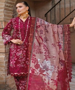 Afghan 3 Piece Pakistani Salwarkameez Women Indian Patiala Suit Black <b>Velvet</b> Wholesale Party Wear Ready Made Set - Product Image 5