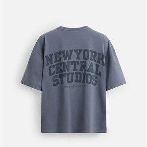 Vente en gros 100% coton T-shirt surdimensionné pour hommes séchage rapide conception de marque personnalisée avec tissu tricoté GSM lourd - Product Image 2