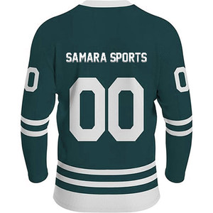 Camiseta de hockey sobre hielo para adultos hecha a mano profesional nueva llegada sublimación de Jersey de hockey sobre hielo en blanco internacional OEM personalizado - Product Image 6