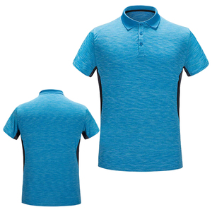 Camiseta Polo de Spandex/Poliéster al por Mayor, Suave, Elástica, Cómoda, Transpirable, Diseño Clásico, Informal, Deportiva, Oscuro, Atuendo de Verano - Product Image 1