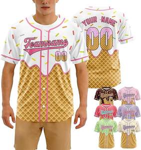 Uniforme de Béisbol de Manga Corta de Fabricación Profesional, Ropa Deportiva para Equipos, Uniforme de Béisbol Cómodo de Corte Regular - Product Image 1