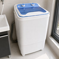 Lave-linge semi-automatique à chargement par le haut, léger, 3,5 kg, pour appartement et dortoir