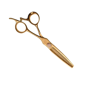 Ciseaux amincissants de coiffeur en acier allemand de haute qualité avec repose-doigt ciseaux amincissants de coiffeur à bord tranchant pour la beauté - Product Image 5
