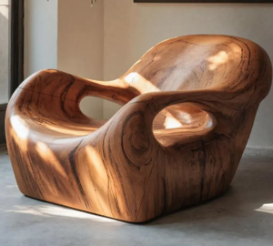 Silla Decorativa de Madera para Esquinas de Habitaciones de Huéspedes - Product Image 5