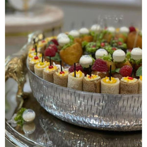 Cuenco de acero inoxidable para servir chocolate, vajilla clásica, cuenco de chocolate para el hogar al por mayor, cuenco para servir dulce de Hotel a la venta - Product Image 2