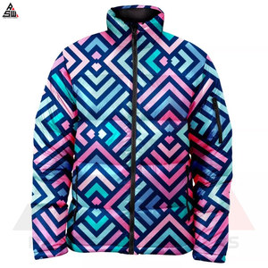 Veste à bulles d'hiver en gros pour hommes Logo avant Couleurs personnalisées Transfert par sublimation de haute qualité Coupe-vent Fabriqué au Pakistan - Product Image 6