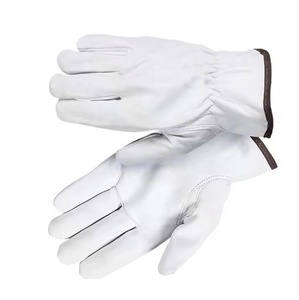 <b>Light</b> Duty Welding Gloves with Shirred Elastic Machine Operation Gloves for Sale High Quality Men <b>Working</b> Gloves Customized - Product Image 3