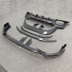 Runde nouveautés pour 2021-2023 <span class=keywords><strong>Audi</strong></span> <span class=keywords><strong>Q3</strong></span> <span class=keywords><strong>Sportback</strong></span> rénovation Kit de carrosserie en Fiber de carbone lèvre avant LED diffuseur arrière Spoiler aile supérieure - Product Image 6