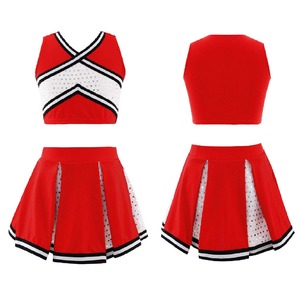 Haut sans manches à col V croisé et jupe à taille élastique pour filles ensembles d'uniformes scolaires - Product Image 1