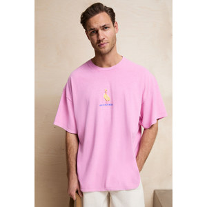 GRIMELANGE SAMANTHO T-shirt pour homme en coton biologique doux avec détails imprimés lavés - Product Image 4