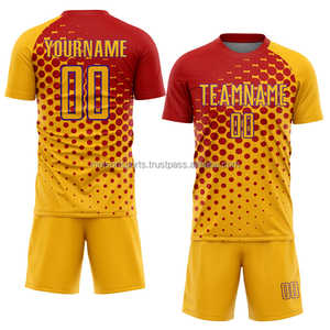 Uniformes de fútbol de secado rápido y duraderos impresos personalizados al por mayor para adultos técnicas de corte automatizadas - Product Image 5