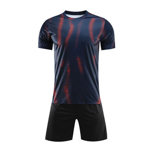 Equipación de Fútbol Juvenil, Camiseta de Fútbol Ligera, Transpirable, de Poliéster, Manga Corta, Impresión de Nombre Personalizada, OEM, ODM, Suministro al por Mayor - Product Image 1