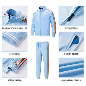 <b>Men's</b> Winter Printed Athletic Jogging Suit Moisture Wicking Breathable Tracksuit for Running Gym Outdoor 100% Cotton - Product Image 3