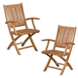 Chaise de jardin pliante OEM de style moderne en bois de teck Bali, parfaite pour les espaces de détente - Product Image 6