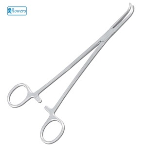 Fórceps hemostáticos manuales Instrumentos quirúrgicos de acero inoxidable con componentes metálicos de resina de madera plástica - Product Image 1