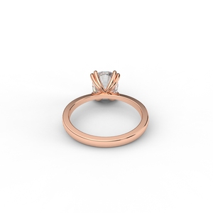 IGI Certified Oval Cut Lab Grown Diamond Solitaire Engagement & Wedding <b>Ring</b> in 14K Yellow / White / Rose Gold - Product Image 3