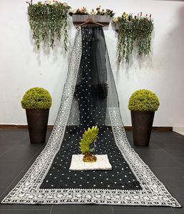 Beau travail de fil de soie Organza Saree Designer Party Wear avec dentelle fantaisie et chemisier sur fil Georgette avec travail Sequnce - Product Image 3