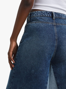 Nouveauté 2026 : Jean évasé bicolore pour femme avec logo personnalisé, respirant, disponible en OEM - Product Image 4