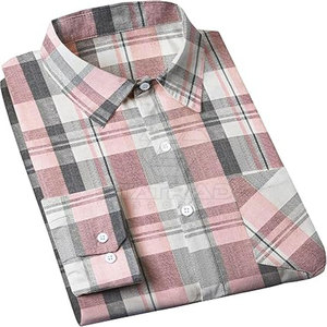 Top Product <b>Men</b> Classic <b>Flannel</b> <b>Shirt</b> Casual Wear Best Selling OEM Service Latest Design Different Style 100% Cotton Breathable - Product Image 2