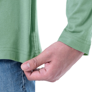 High Quality Cotton Solid Colors <b>Long</b> Sleeve T Shirt for Men Printing Slim Fit Men Full Sleeve O-Neck Coller Fitness <b>Tshirt</b> - Product Image 6