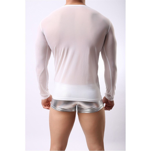 T-shirt personnalisé en coton pour hommes T-shirt élégant pour hommes T-shirt uni de haute qualité à manches longues T-shirts originaux pour hommes - Product Image 4