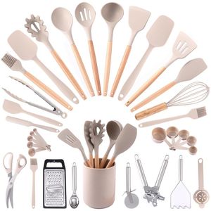 BEST Looking Holder Ustensiles de cuisine pour la meilleure spatule à cuillère en bois et résine avec et support Ustensiles de cuisine pour le meilleur - Product Image 5
