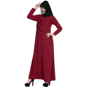 Abaya de prière pour femmes musulmanes, en polyester respirant, coupe ample, une pièce, de haute qualité, longueur cheville, vente en gros - Product Image 2