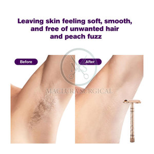 มีดโกนแบบปลอดภัยด้ามจับมีพื้นผิวเพื่อการควบคุมที่แม่นยำและประสบการณ์การโกนที่นุ่มนวลมีดโกนแบบปลอดภัย - Product Image 2