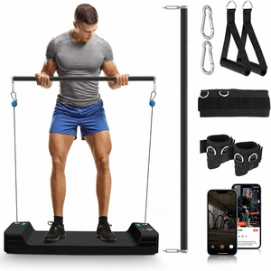 Appareil de musculation intelligent à câble Board-Mini 150 lb, entraîneur fonctionnel pour des séances de musculation du corps entier, force musculaire complète, entraînement à domicile numérique - Product Image 1