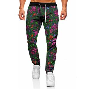 Pantalons de survêtement pour hommes, design tendance respirant, de haute qualité, surdimensionnés, dernière tendance, entrejambe tombant, imprimés par sublimation, étoiles, espace - Product Image 3