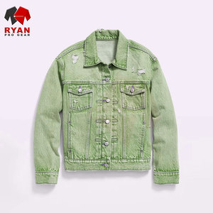 Veste en jean tendance pour femme avec des coutures solides, coupe régulière, manches longues et style de rue élégant - Product Image 6