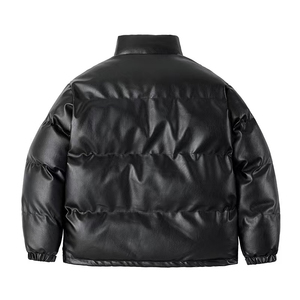 Nouveau gros 2025 épaissi coton PU cuir doudoune grande taille européenne épaule tendance froid chaud veste pour hommes - Product Image 3