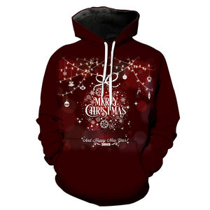 Nueva llegada Pullover Men Christmas Hoodies Oversized Christmas Men's Hoodies Christmas Oversize Printed Hoodie para hombres - Product Image 4