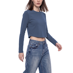 Camiseta de Algodón para Mujer, Estilo Vintage, Corte Ajustado, Transpirable, Básica para Verano - Product Image 6
