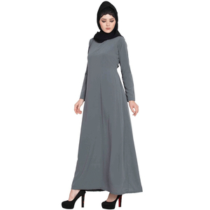 Ropa islámica para mujer, gris teñido, 2023, caftán Abaya, nuevo estilo, vestido musulmán, Abaya personalizado, abaya de diseño negro personalizado - Product Image 6