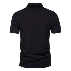 เสื้อโปโลผ้าฝ้ายสำหรับผู้ชายเสื้อแขนสั้นพิมพ์ลาย - Product Image 6