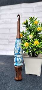 Crochets personnalisés en résine de palissandre faits à la main 7 pouces crochets ergonomiques aiguille à tricoter 3mm à 16mm - Product Image 3