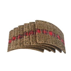 Support d'arbre de Noël en jonc de mer de ferme le plus vendu avec couvercle de base d'arbre de Noël de collier de ruban directement de l'usine du Vietnam - Product Image 2