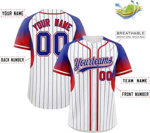 Maillot en maille boutonné sur mesure OEM Softball & Baseball Sportswear avec impression par sublimation et logos de l'équipe - Product Image 6