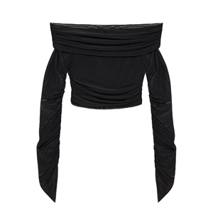 Chemisier à col Carmen à manches longues - Product Image 1