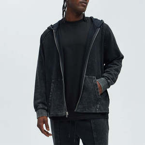 Nouveau design, best-seller, faible MOQ, vente en gros, sweat-shirts pour hommes avec impression puff, impression sérigraphique, effet délavé au soleil - Product Image 1