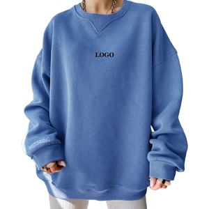 Sudaderas de Cuello Redondo de Felpa Tejida Transpirable para Mujer, de Alta Calidad, Personalizadas, Casuales, al por Mayor, Ropa Deportiva OEM de Moda - Product Image 1